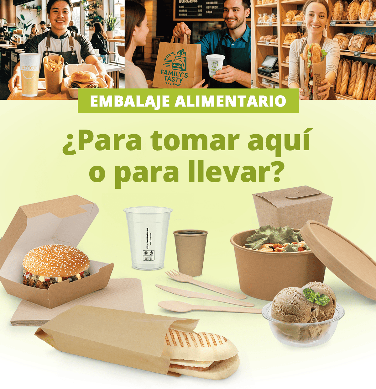 Todo para la VENTA PARA LLEVAR y la COMIDA R&Aacute;PIDA