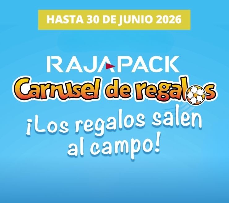 Hasta el 30 de junio 2026 Carrusel de regalos en RAJAPACK