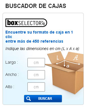 BoxSelector, buscador de cajas por dimensiones RAJA®