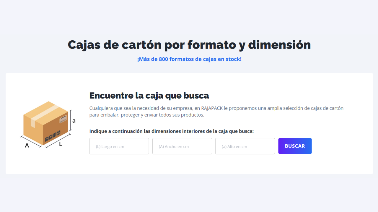 buscador de cajas