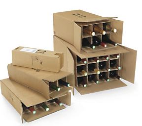 cajas para enviar botellas