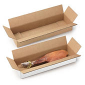 Caja de cartón para embalaje para alimentos de formato alargado