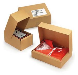 Caja plegable automontable