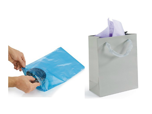 Bolsas plástico o bolsas de papel