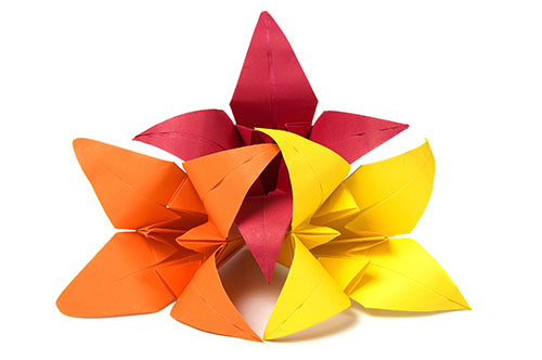 Cómo envolver un regalo de forma creativa: flores de origami