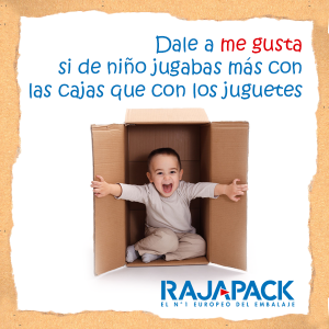 Dale a me gusta si de niño jugabas más con las cajas que con los juguetes