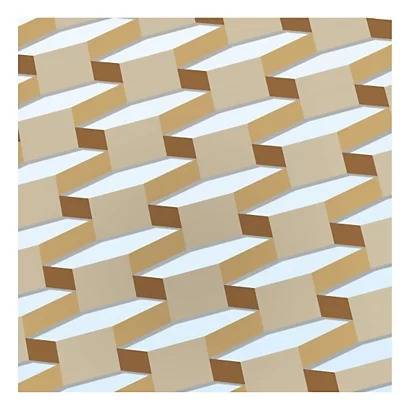 Papel kraft troquelado en malla por Geami WrapPak