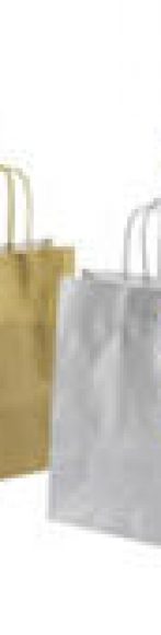 bolsa de papel kraft oro y plata