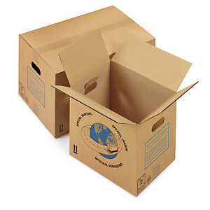 Caja de cartón para mudanza de canal simple