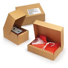 Caja plegable automontable