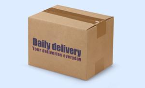 Caja de cartón personalizada con mensaje