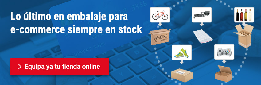 Embalaje para e-commerce: siempre en stock en RAJA