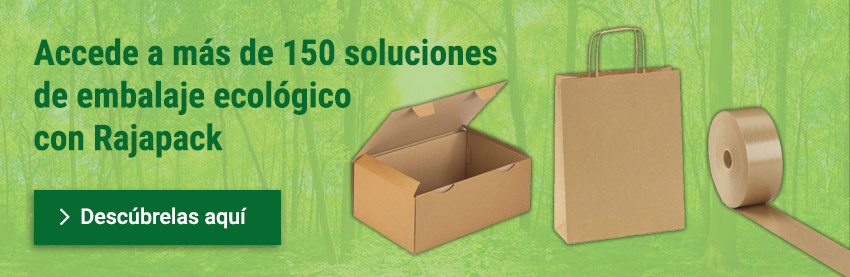 Embalaje ecológico: 150 productos disponibles en RAJA