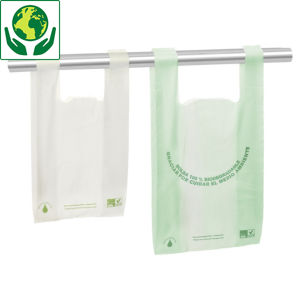 Bolsas biodegradables fabricadas con almidón de cereal