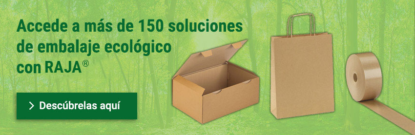 Embalaje ecológico: 150 productos disponibles en RAJA