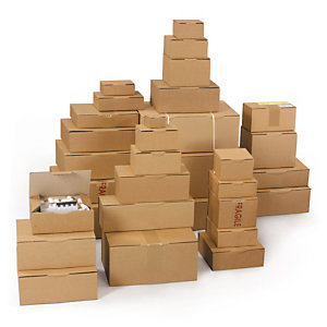 Cajas postales marrones de RAJA para un embalaje discreto