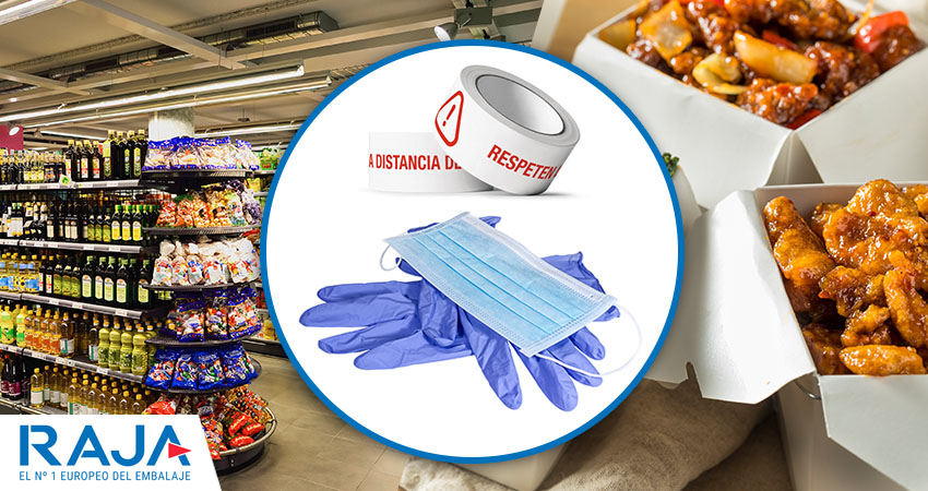 Embalaje y seguridad en supermercados y restaurantes para afrontar la demanda poscovid