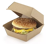 Caja de kraft para hamburguesas