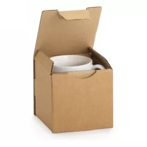 Caja de cartón para tazas