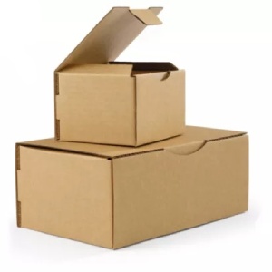 Caja postal marrón