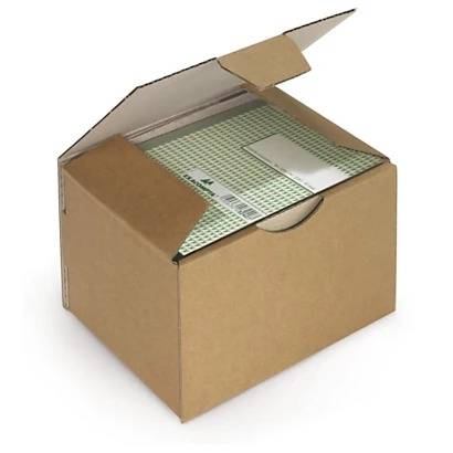 Caja postal marrón 100% reciclable