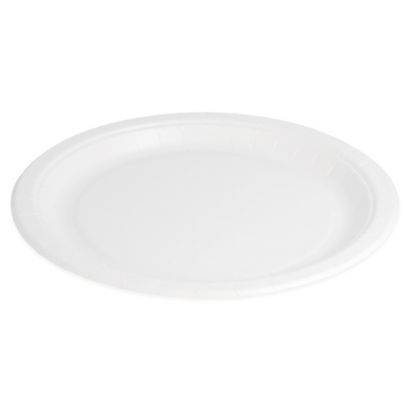 Plato redondo carton bio lacado