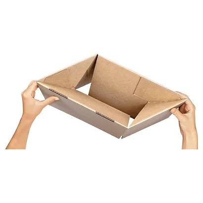 Caja de cartón montaje instantáneo canal simple RAJA®