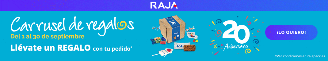 Carrusel de regalos 20 Aniversario RAJA