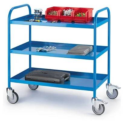 Carro de metal con bandejas RAJA® para la gestión de pedidos
