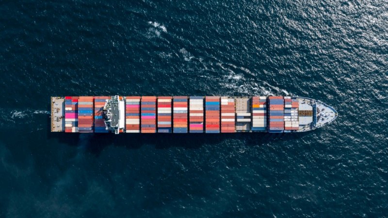 Transporte marítimo de exportaciones internacional de contenedores